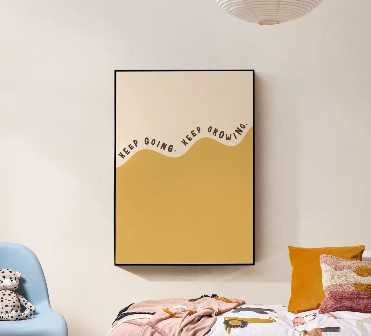 Keep Going. Keep Growing. acryl van Lolly & Roobs