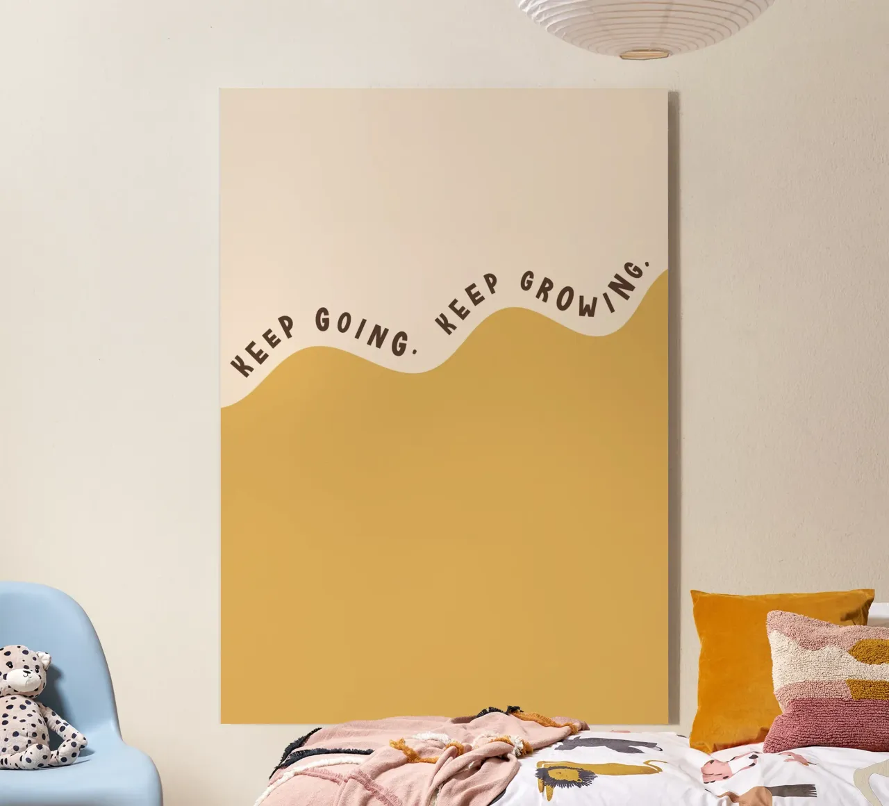 Keep Going. Keep Growing. acryl van Lolly & Roobs