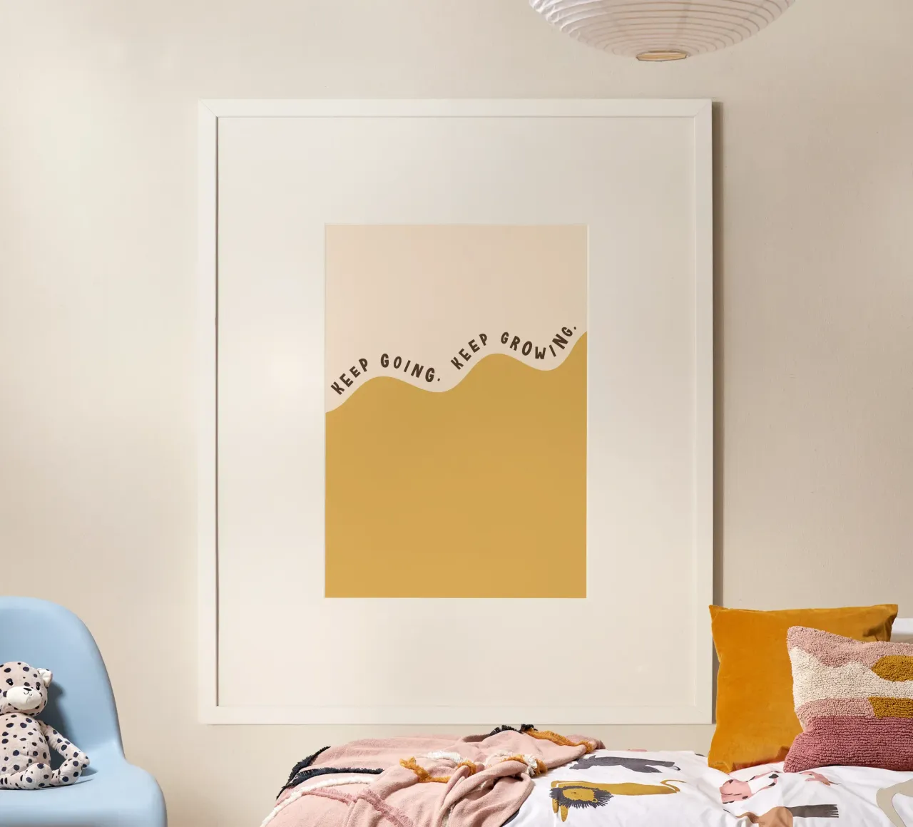 Weitermachen. Wachsen Sie weiter. Poster von Lolly & Roobs