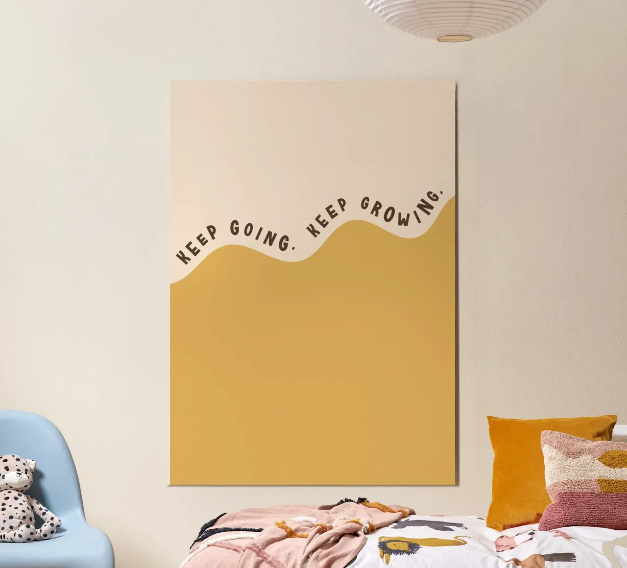 Weitermachen. Wachsen Sie weiter. Poster von Lolly & Roobs