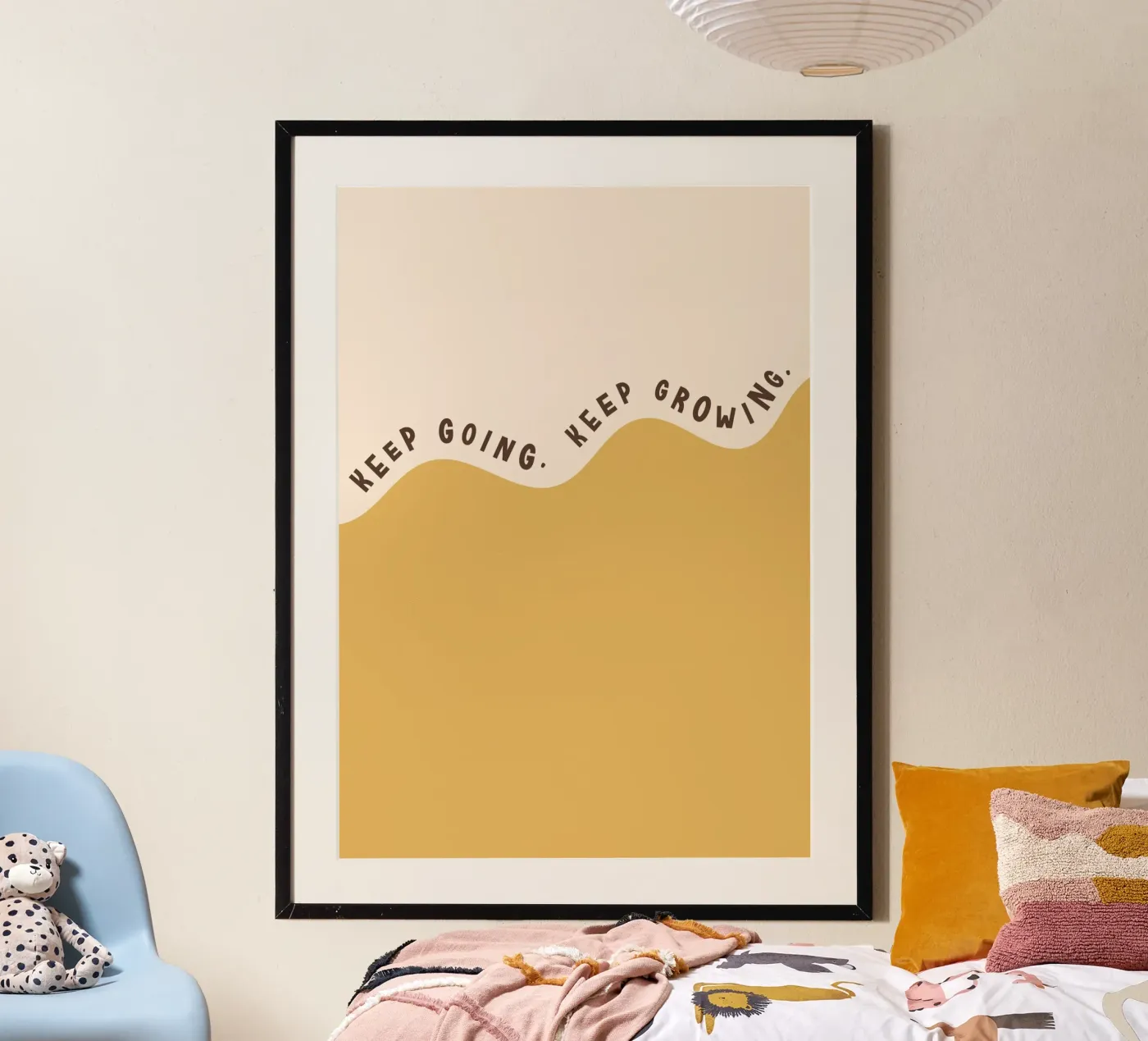 Keep Going. Keep Growing. Poster von Lolly & Roobs