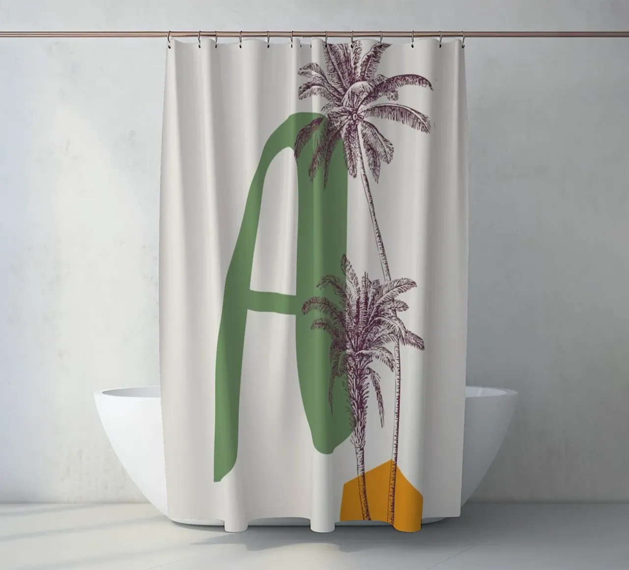 A shower curtain by Froilein Juno