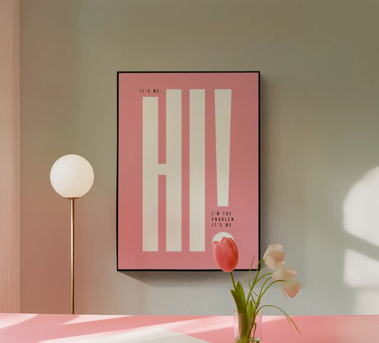 Sono io... Ciao! Sono il problema... plexiglass da Lolly & Roobs