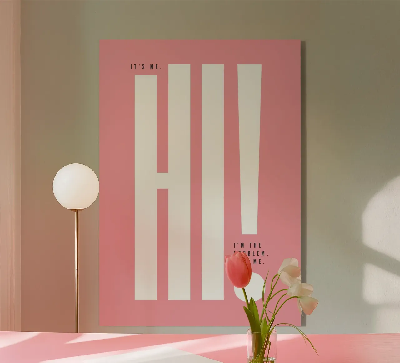 Sono io... Ciao! Sono il problema... plexiglass da Lolly & Roobs