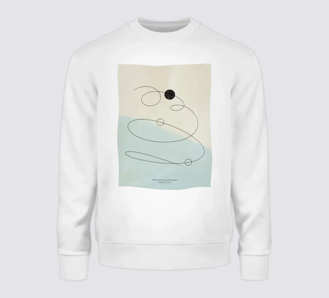 Simple Art Line No 19 sweatshirt van treechild