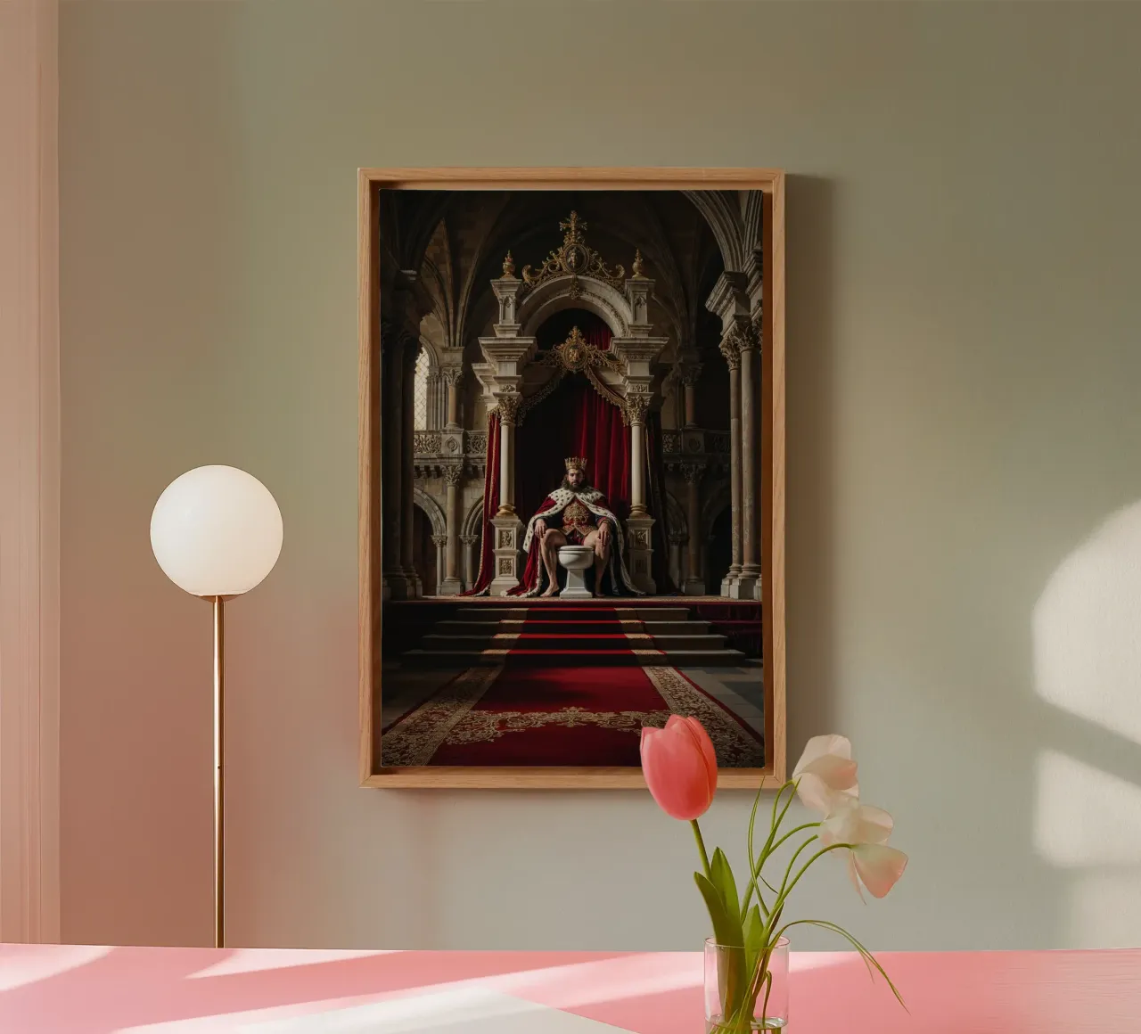 Game of Porcelain: A Royal Flush tela con Cornice a cassetta da Renaissance Rebel