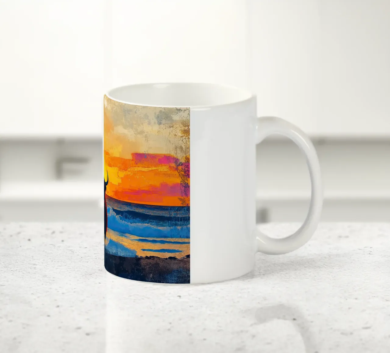 Mucca delle Highlands tazza in ceramica da Nikis Art Studio