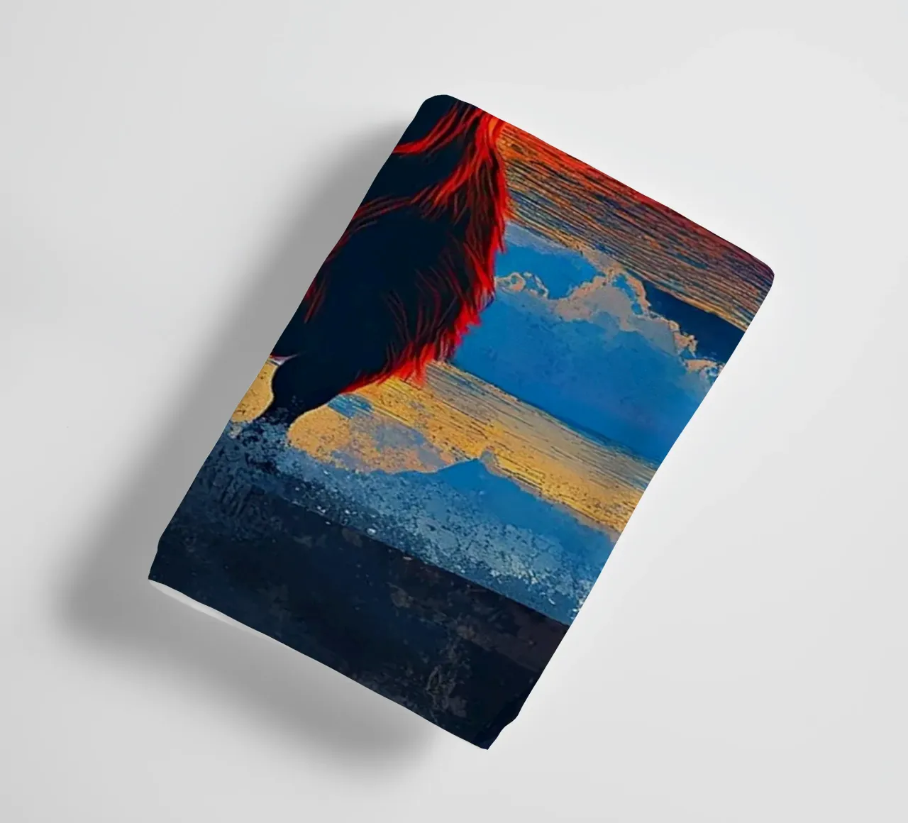 Mucca delle Highlands asciugamano da bagno da Nikis Art Studio