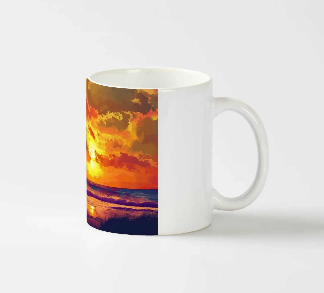Mucca delle Highlands tazza in ceramica da Nikis Art Studio