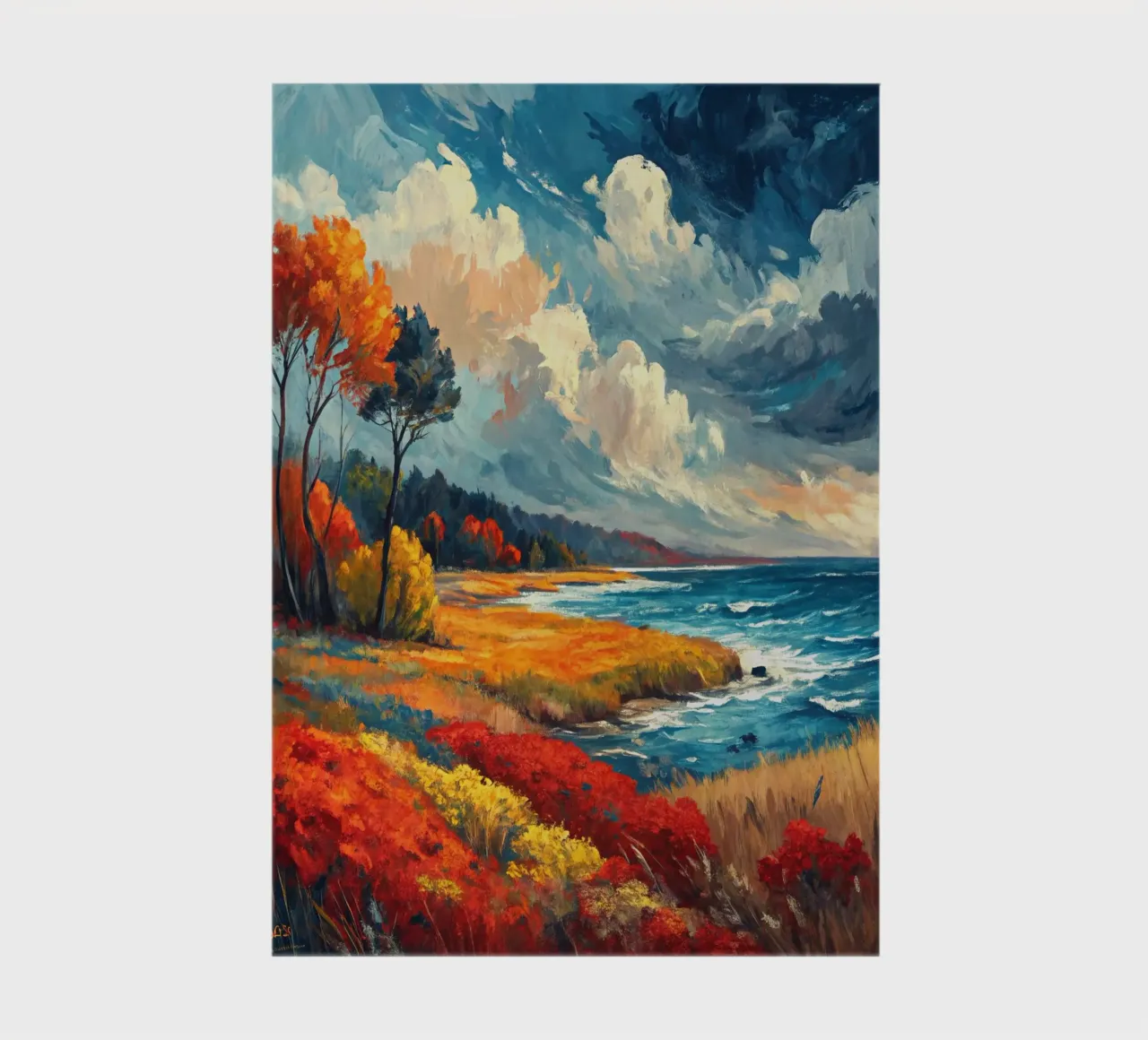 Autumn At The Seaside notebook by logic