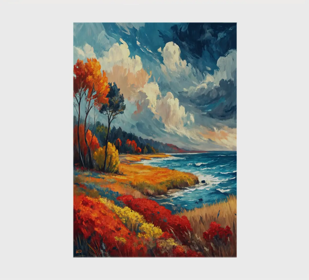 Autumn At The Seaside notebook by logic