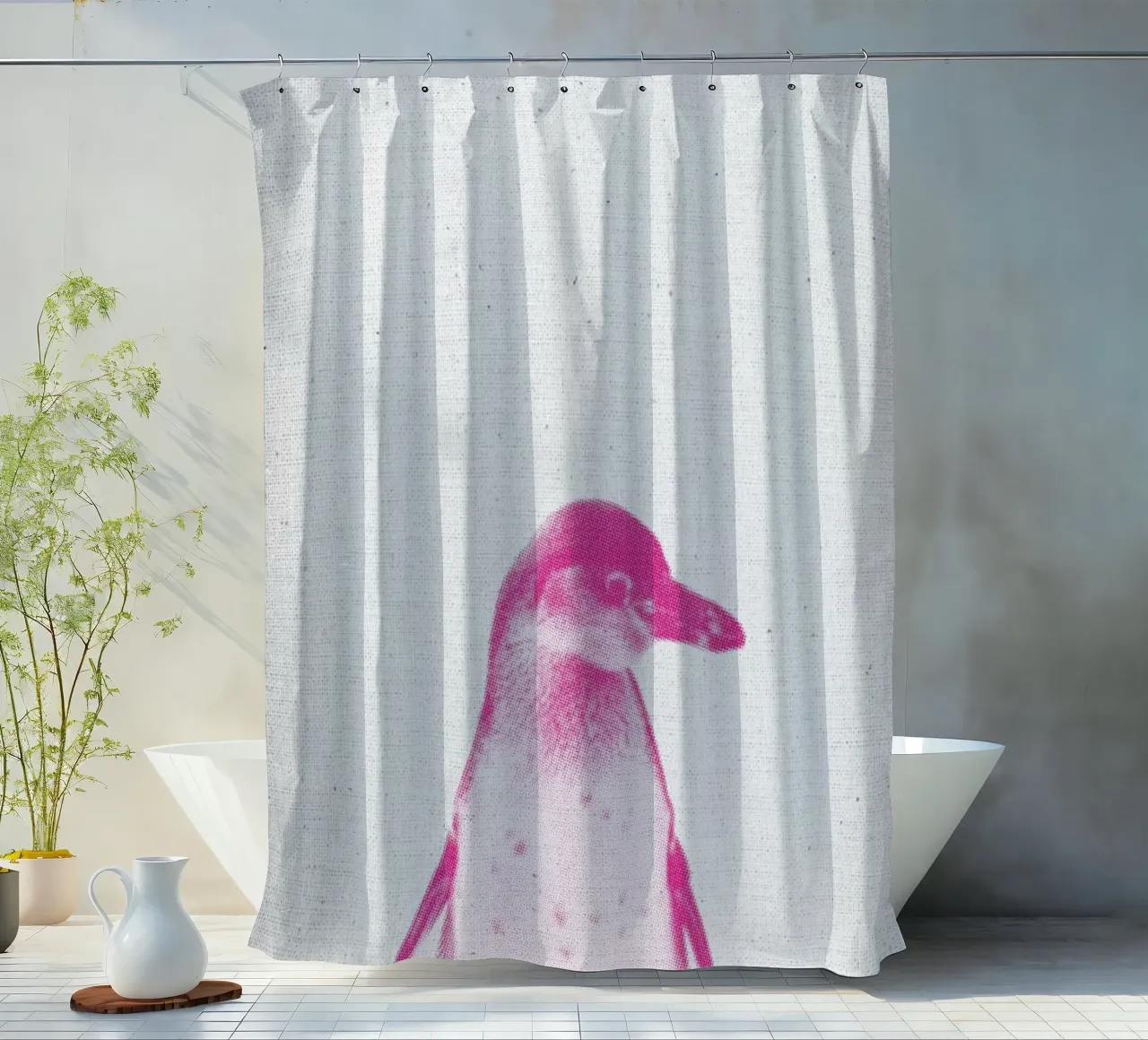 Pinguin 02 tenda da doccia da Froilein Juno