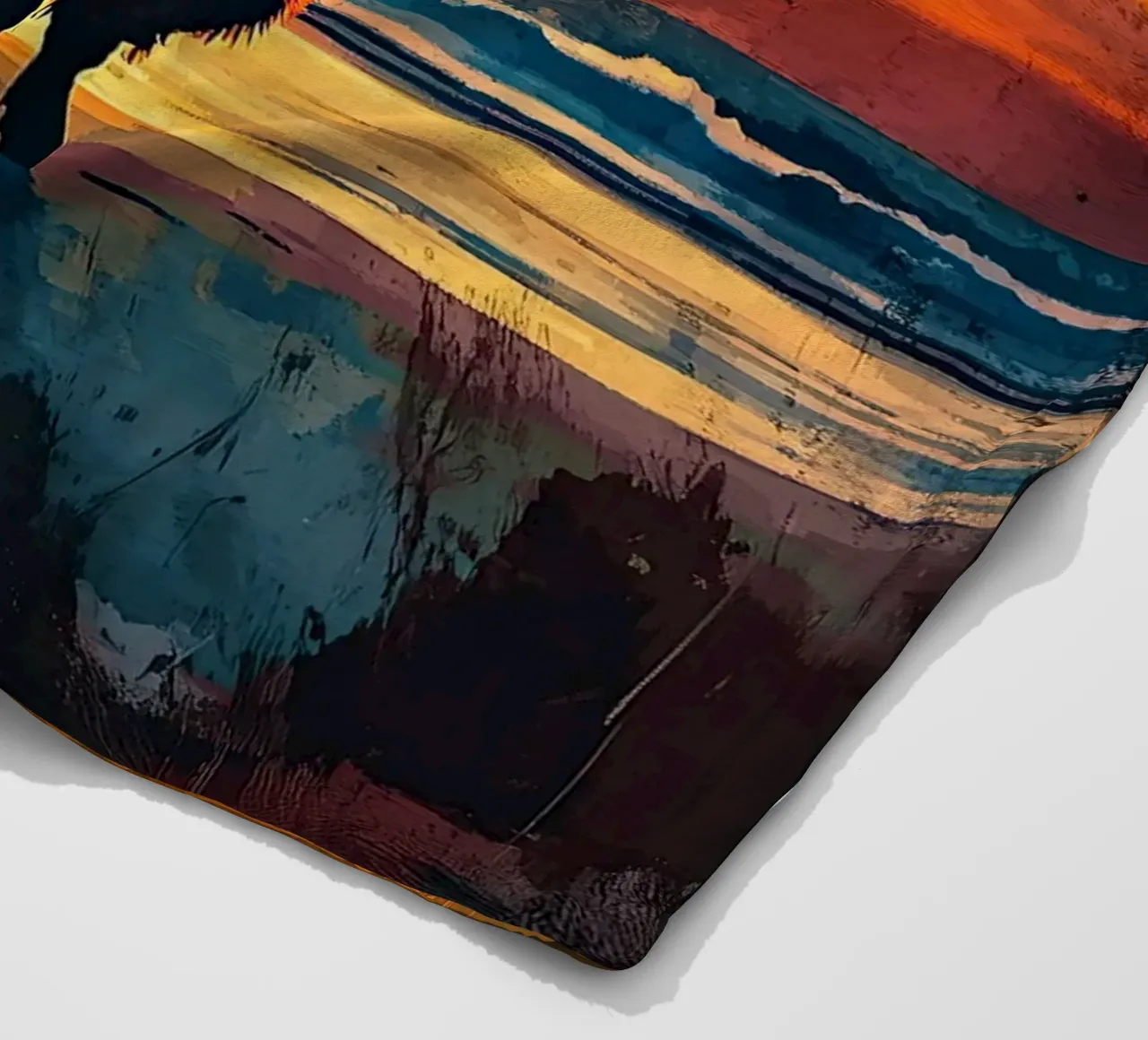 Mucca Highland am Meer coperta in pile da Nikis Art Studio