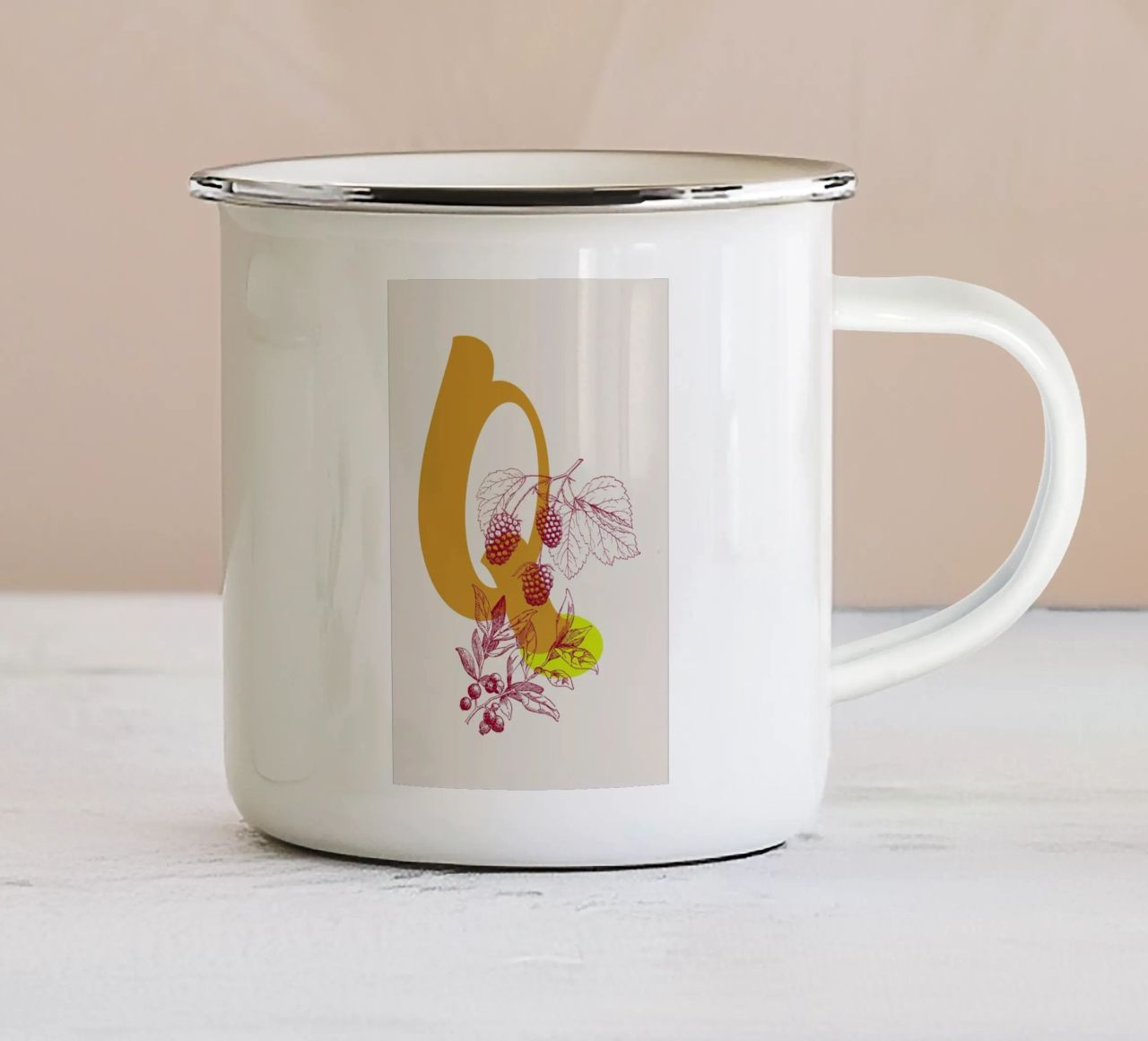 Q tazza in smalto da Froilein Juno