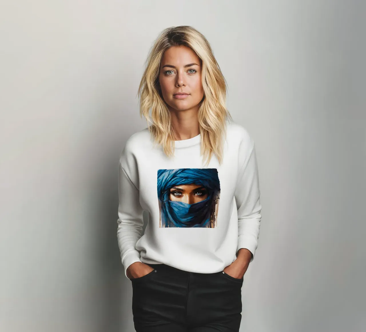 Poderosa mujer tuareg sudadera de Chromatic Fusion Studio