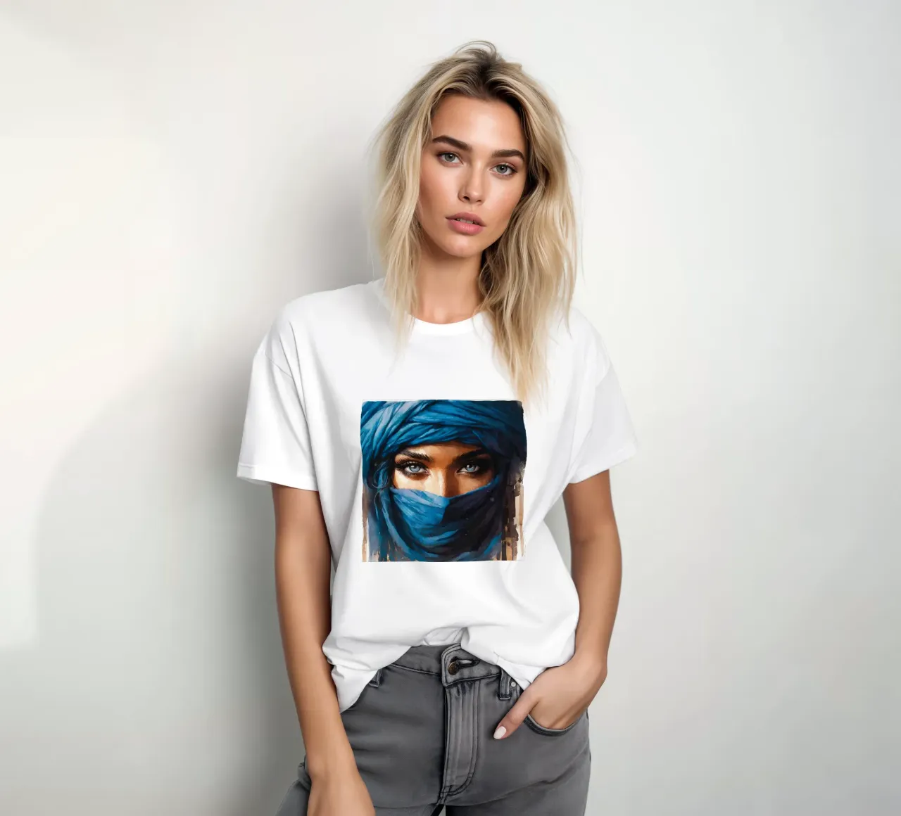 Potente donna tuareg t-shirt da Chromatic Fusion Studio