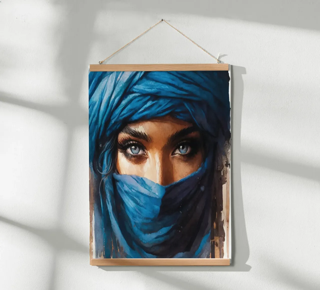 Poderosa mujer tuareg poster de Chromatic Fusion Studio