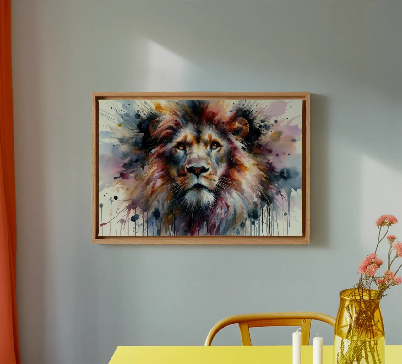 Focus predatorio svelato tela con Cornice a cassetta da Chromatic Fusion Studio