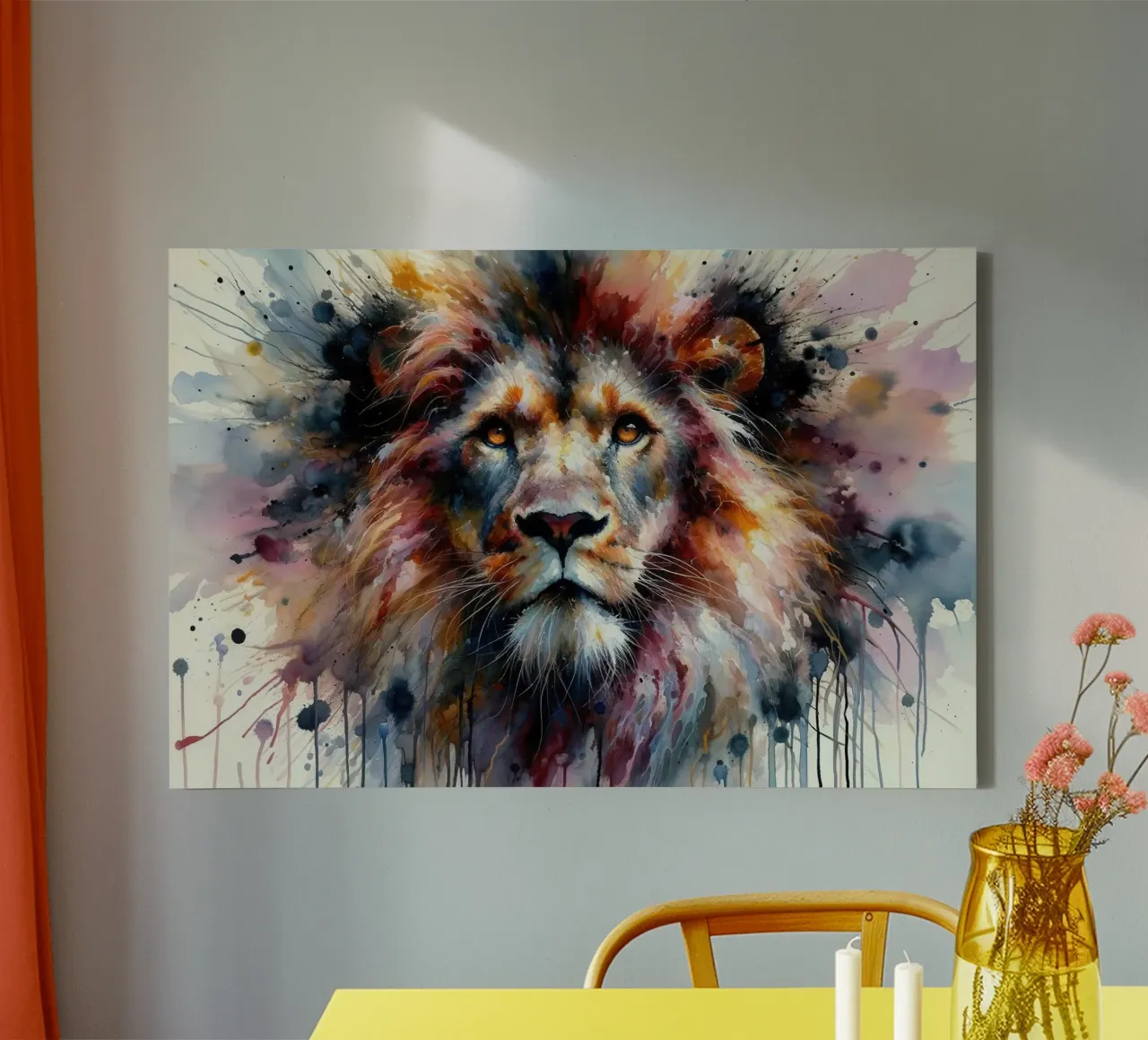 Focus predatorio svelato tela con Cornice a cassetta da Chromatic Fusion Studio