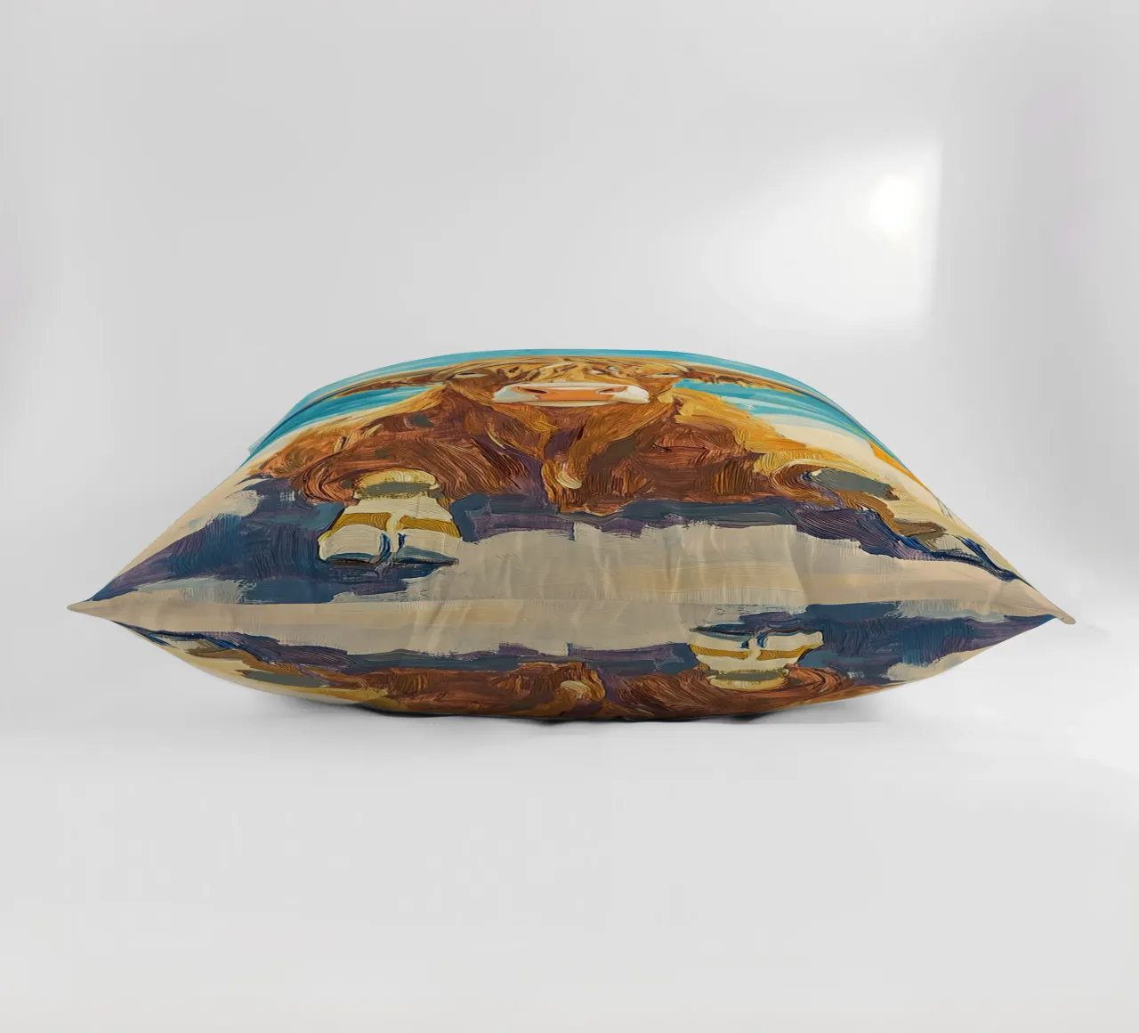 Mucca delle Highlands cuscino da Nikis Art Studio