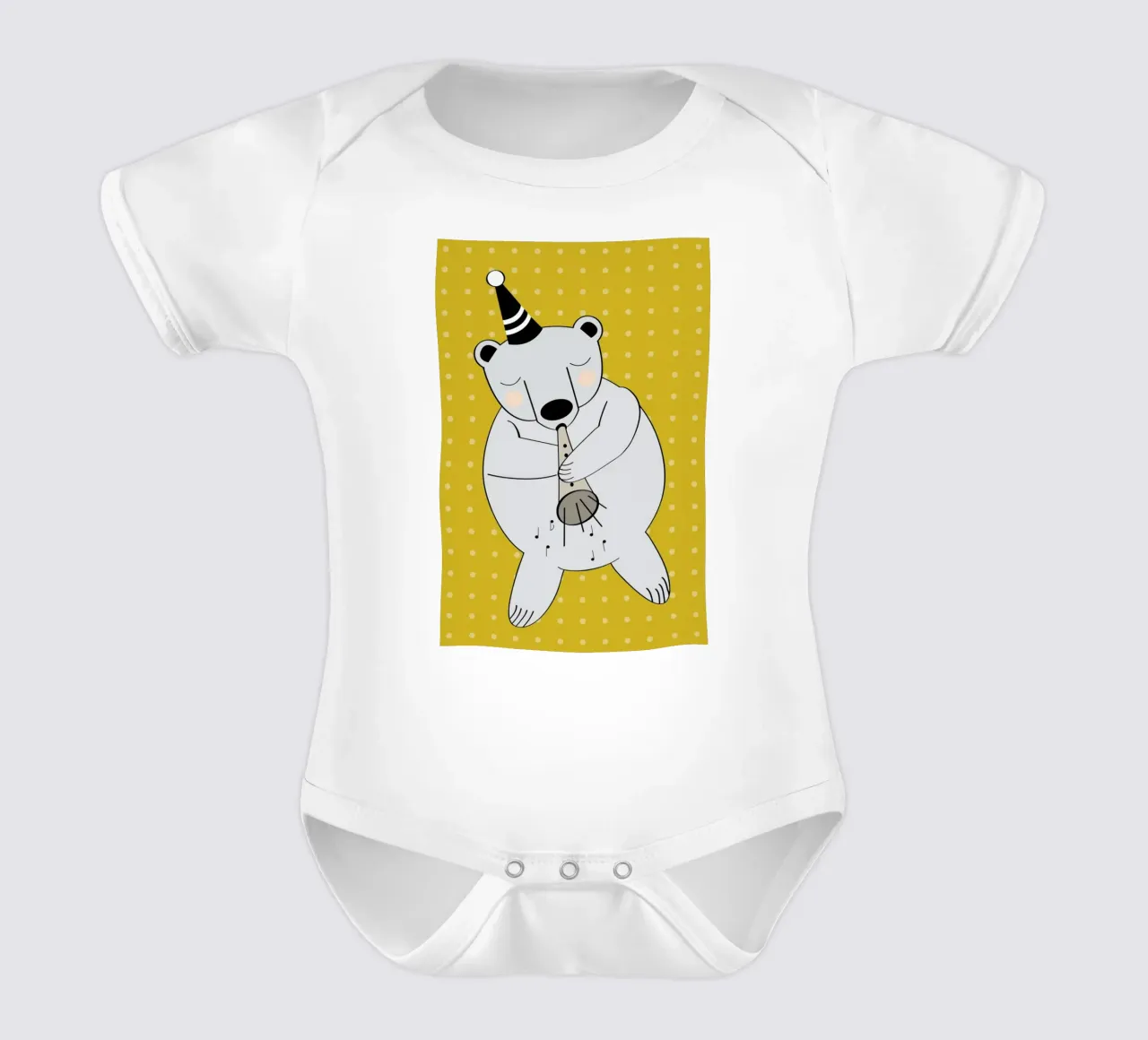 Trompeten Bär body neonato maniche corte da XOXO Arte
