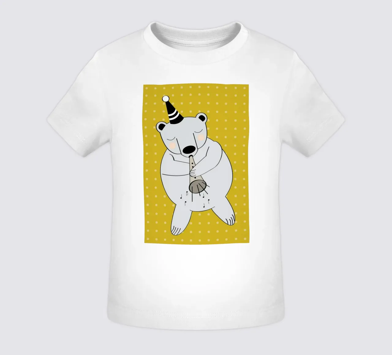 Trompeten Bär maglietta neonato da XOXO Arte