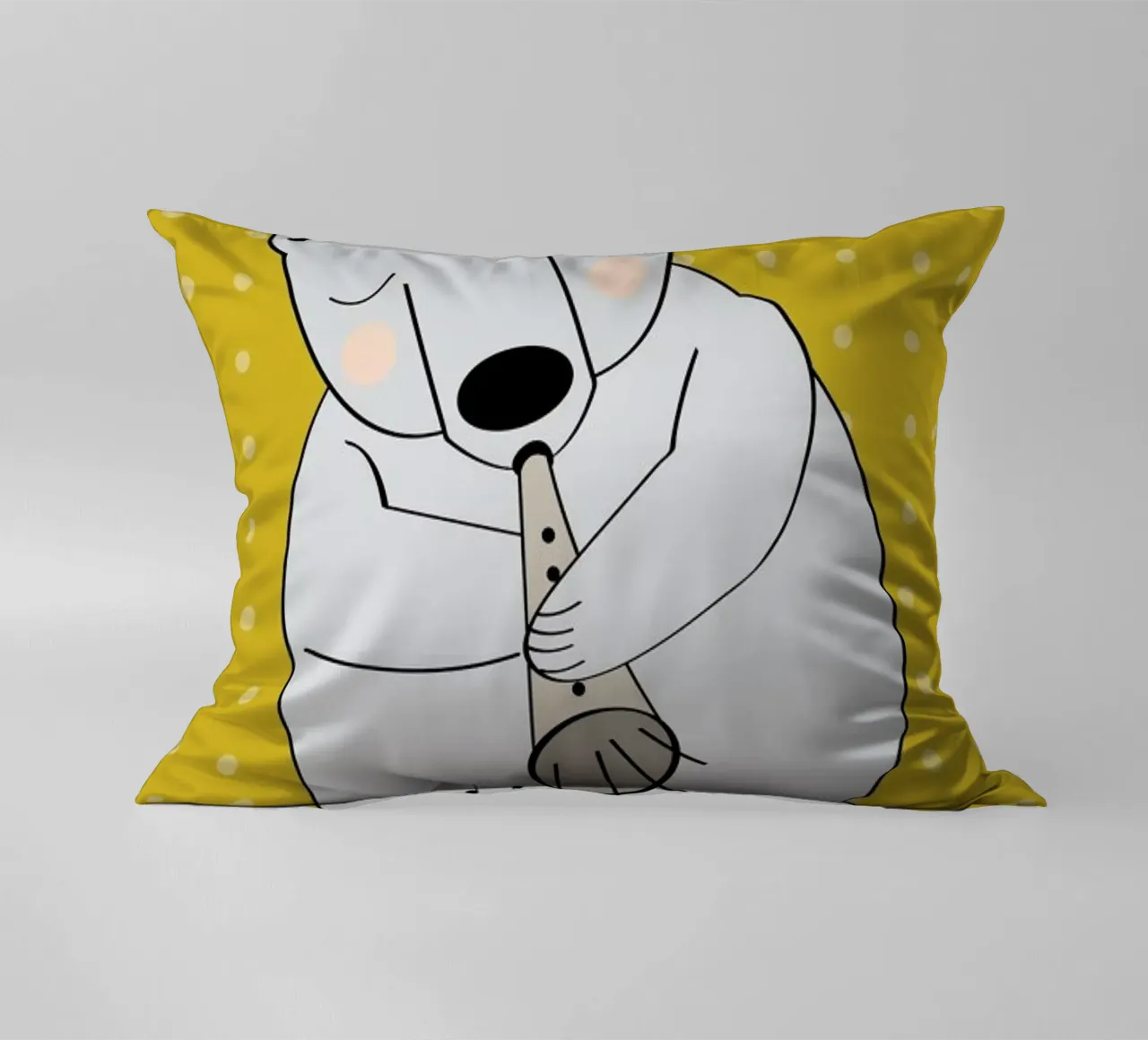 Trompeten Bär cuscino da XOXO Arte