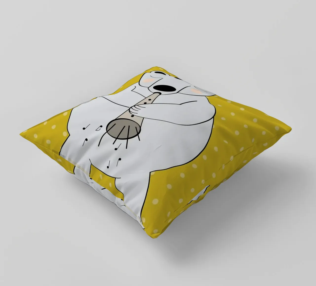 Trompeten Bär cuscino da XOXO Arte