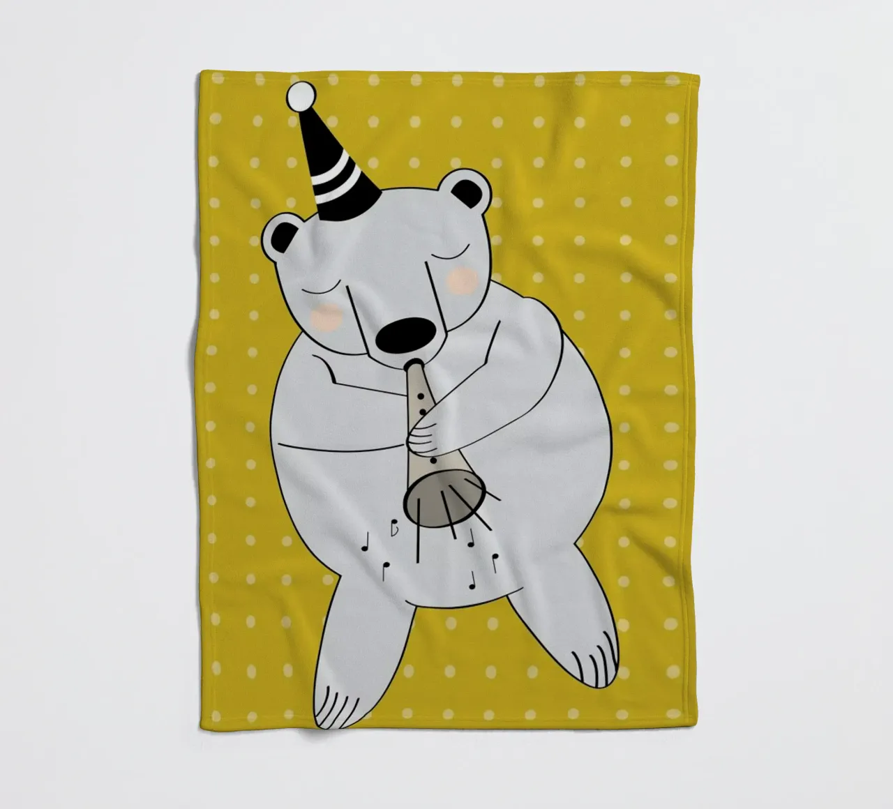 Trompeten Bär coperta in pile da XOXO Arte