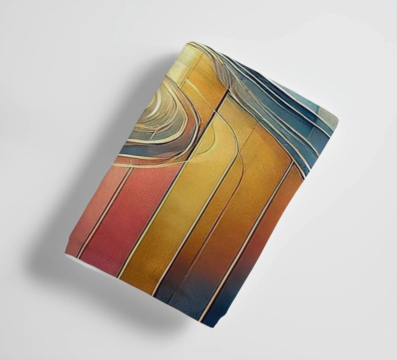 Sundown Serenity Scene in Art Deco towel by Chromatic Fusion Studio