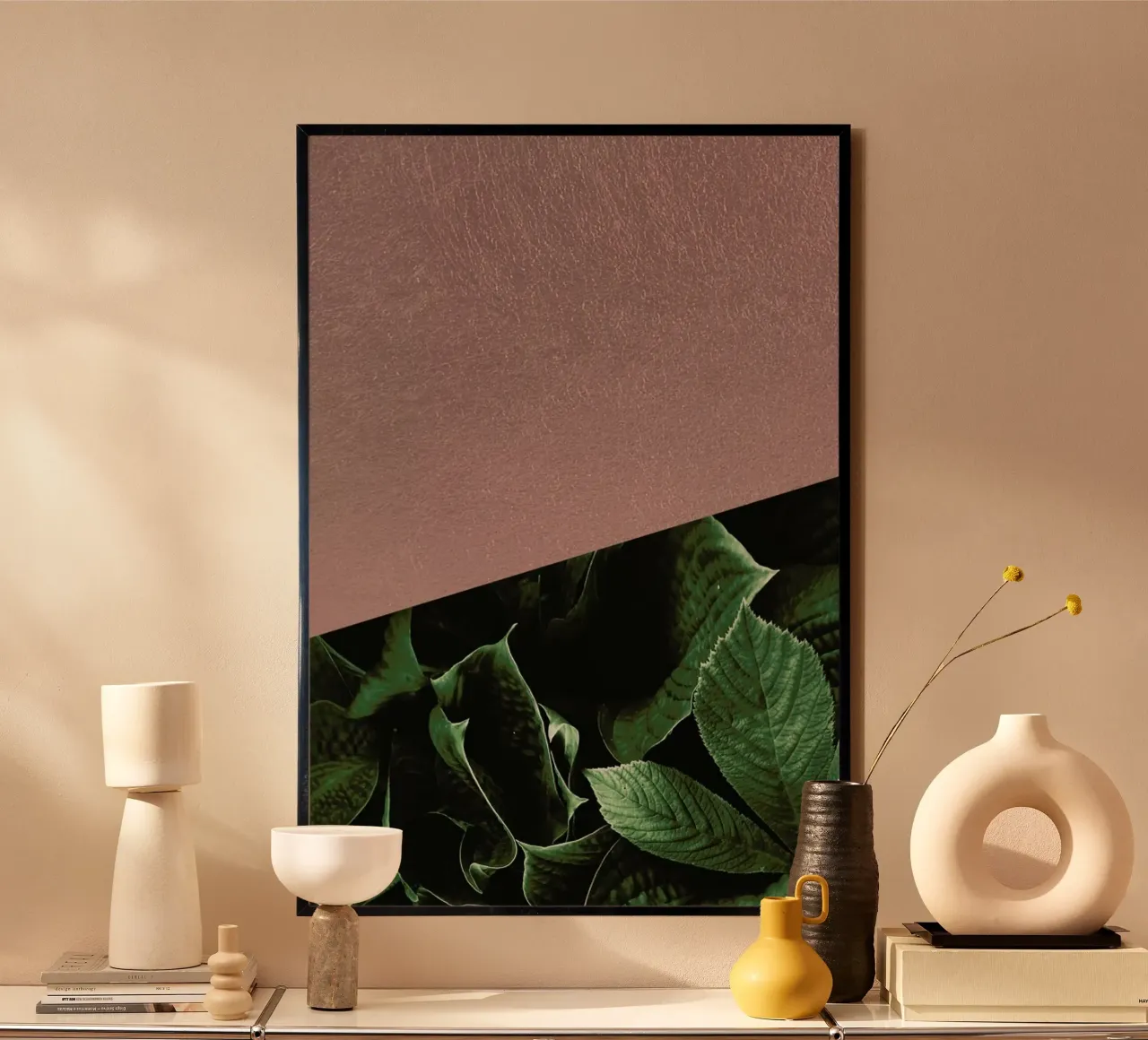 Botanic Rose poster con telaio in plastica da XOXO Arte