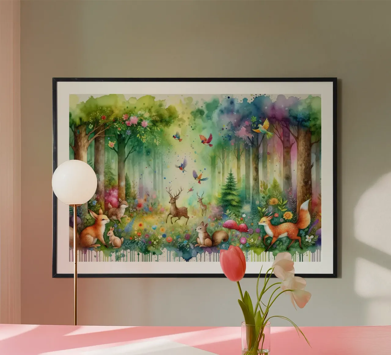 La foresta magica poster da Chromatic Fusion Studio