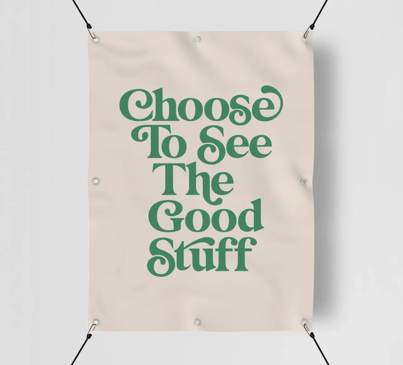 Scegliere di vedere le cose belle telo in pvc da THE MOTIVATED TYPE