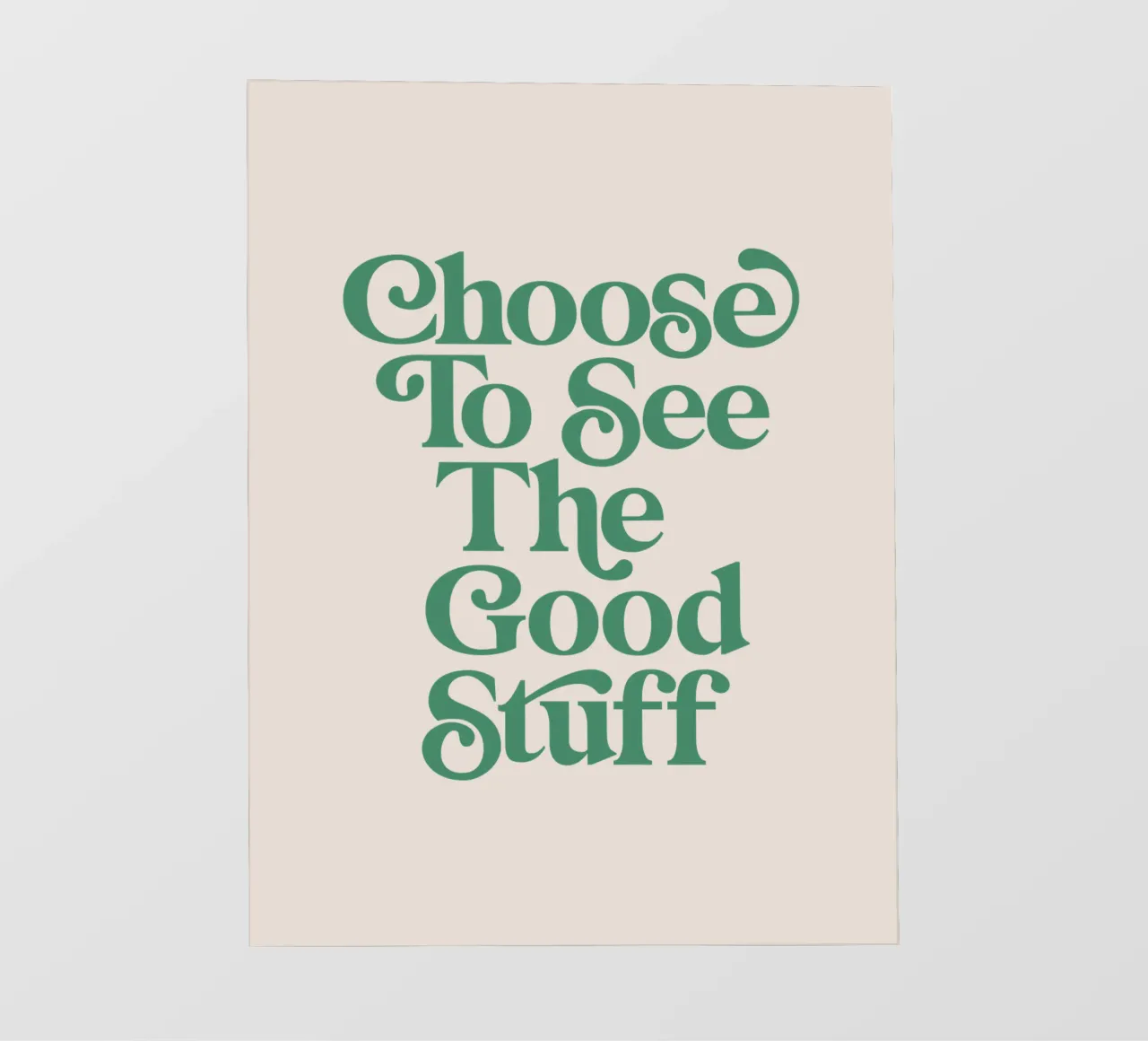 Scegliere di vedere le cose belle telo in pvc da THE MOTIVATED TYPE