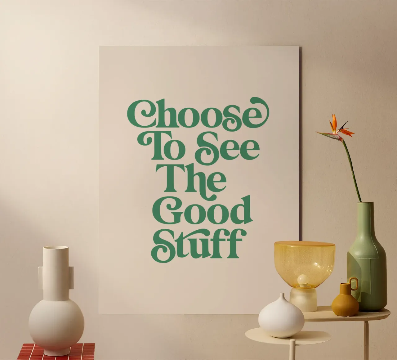 Scegliere di vedere le cose belle alluminio dibond da THE MOTIVATED TYPE