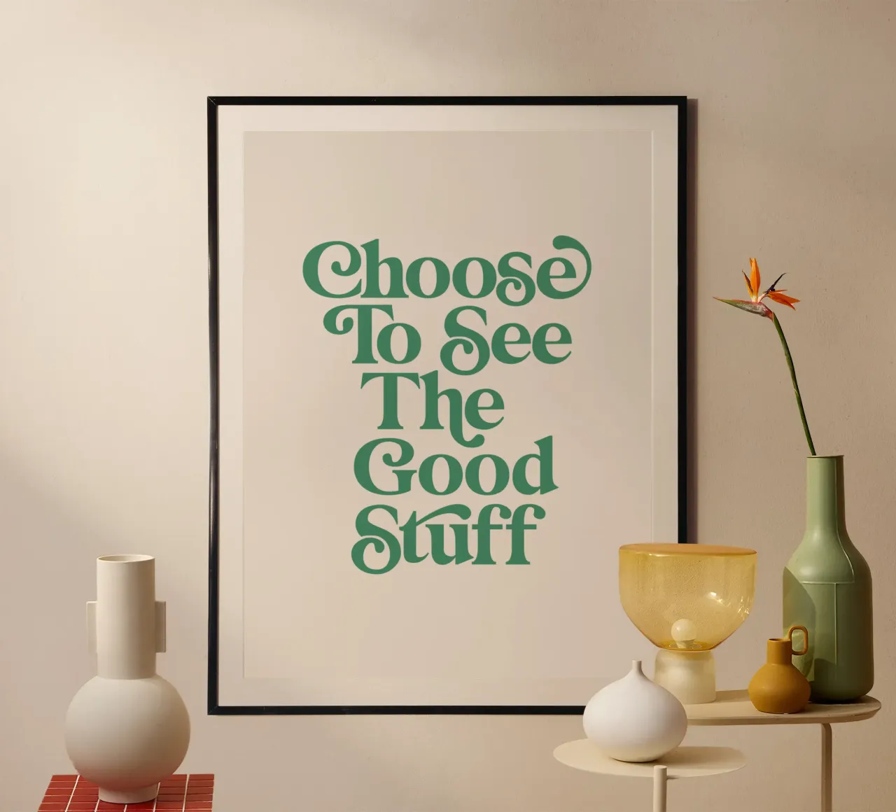 Scegliere di vedere le cose belle carta hahnemühle da THE MOTIVATED TYPE