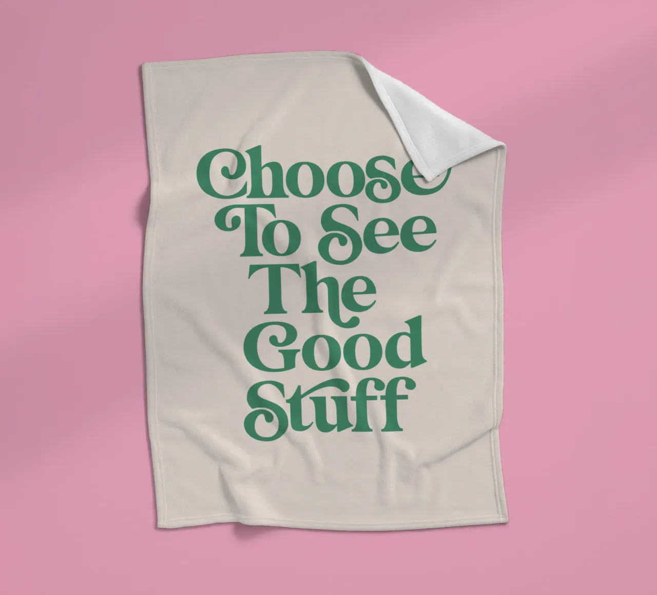 Scegliere di vedere le cose belle coperta in pile da THE MOTIVATED TYPE