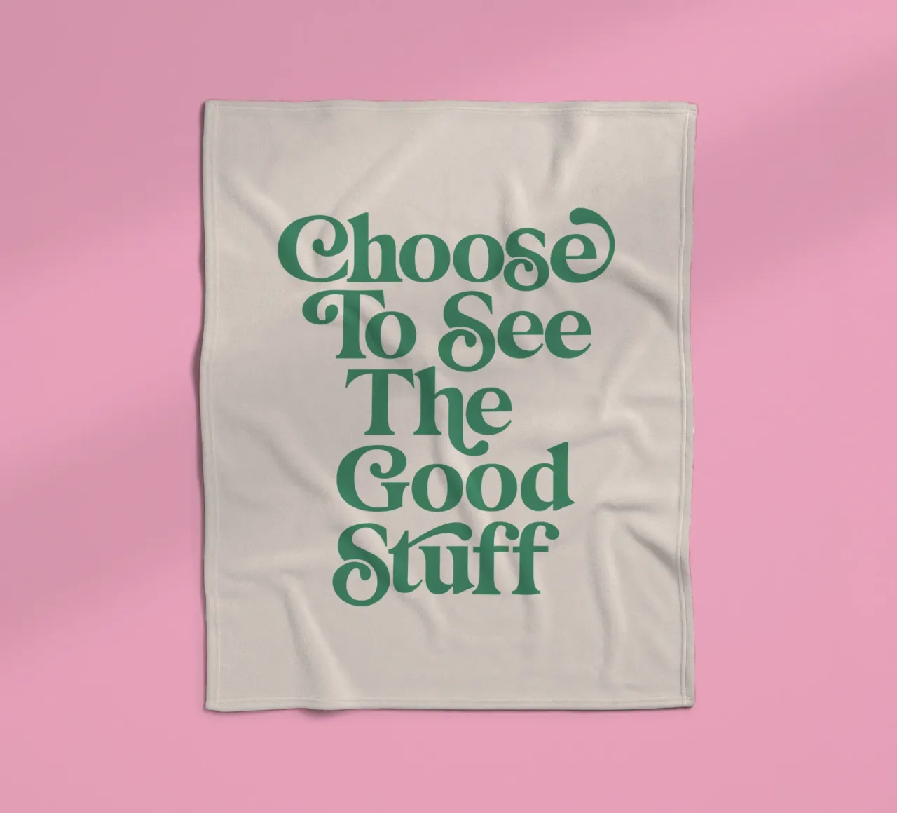 Scegliere di vedere le cose belle coperta in pile da THE MOTIVATED TYPE