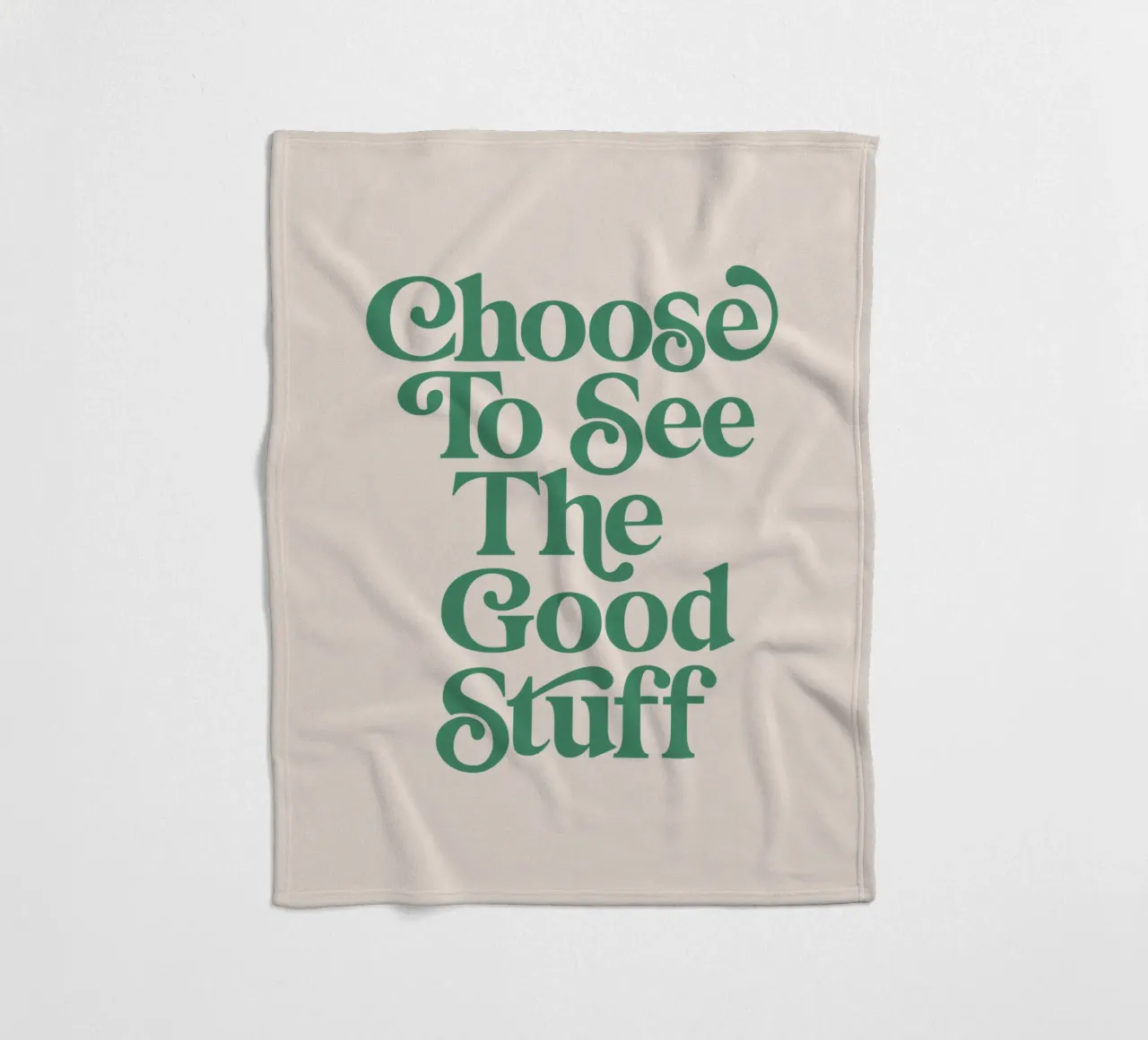 Scegliere di vedere le cose belle coperta in pile da THE MOTIVATED TYPE
