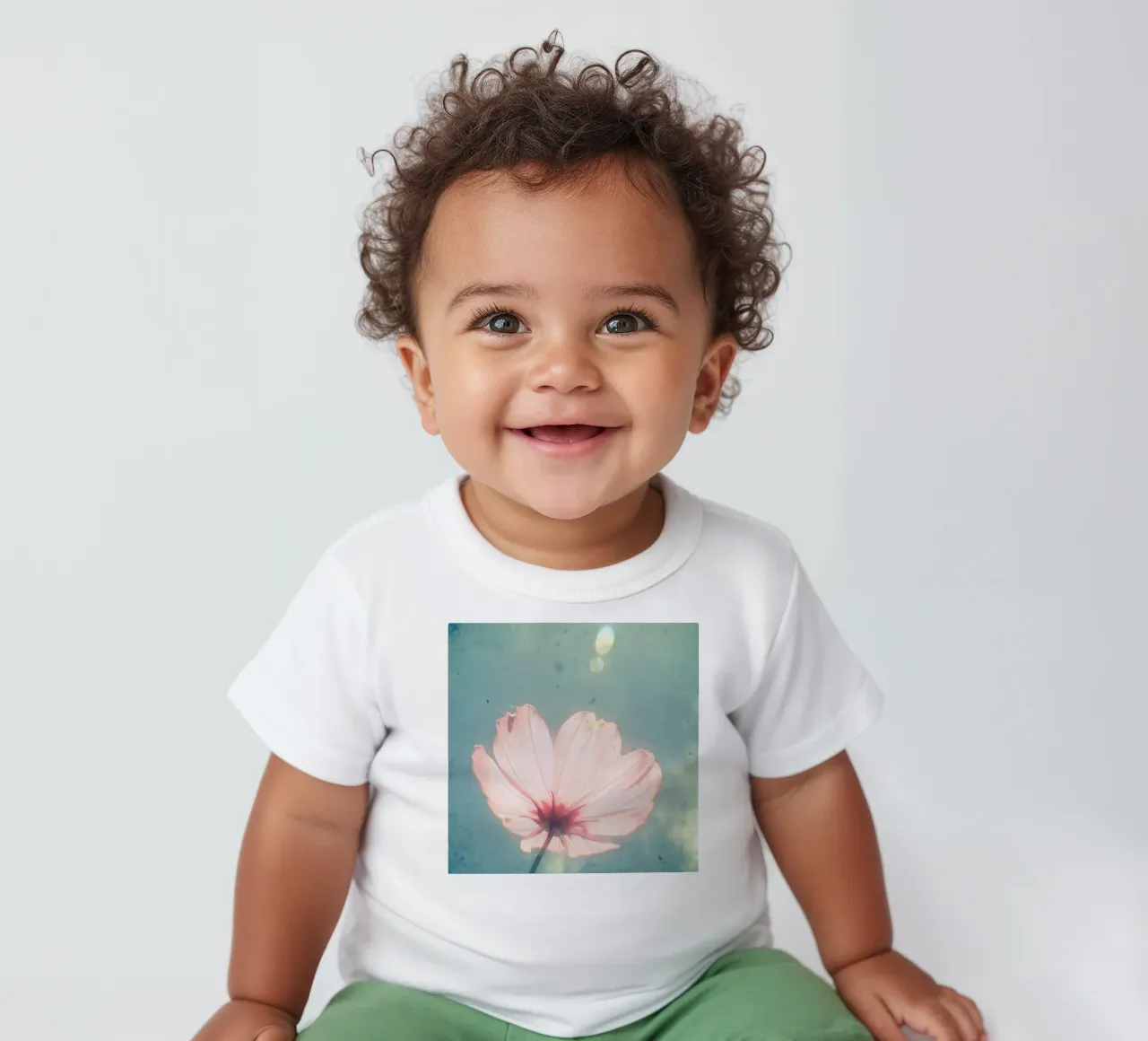 I am happy baby t-shirt by Cassia Beck Photography