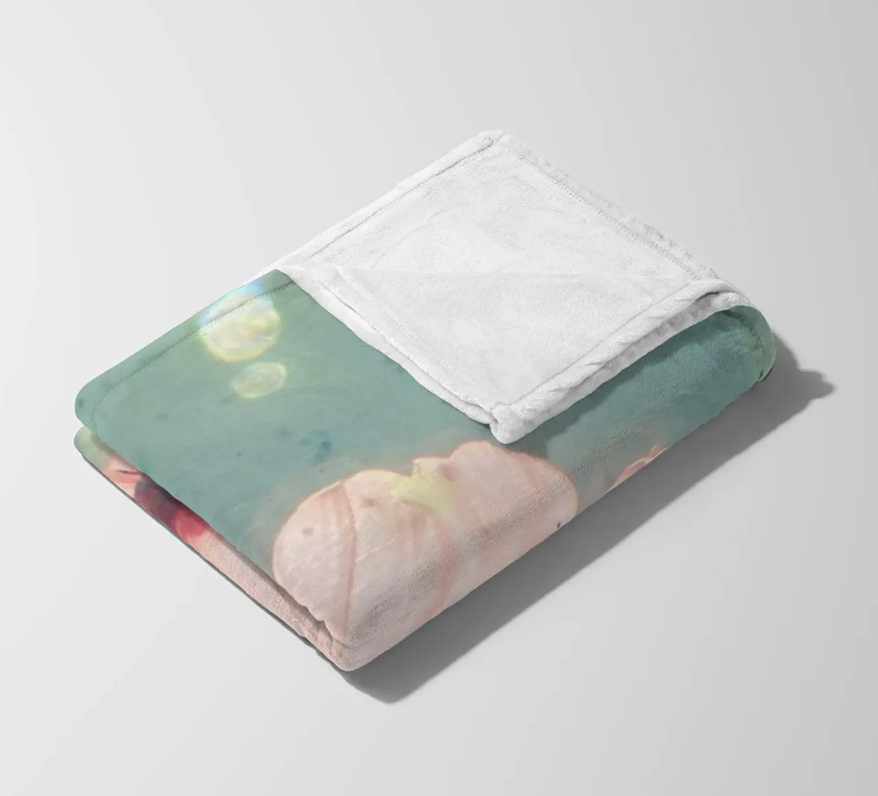 Ich bin glücklich Fleecedecke von Cassia Beck Photography