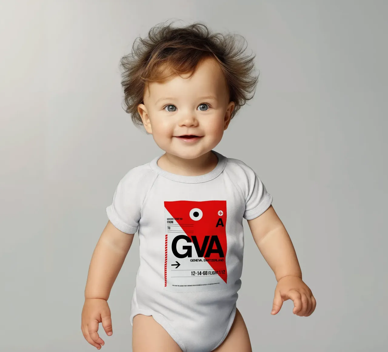 GVA - Geneva body neonato maniche corte da Naxart