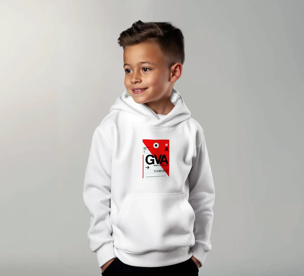 GVA - Geneva felpa bambino con cappuccio da Naxart