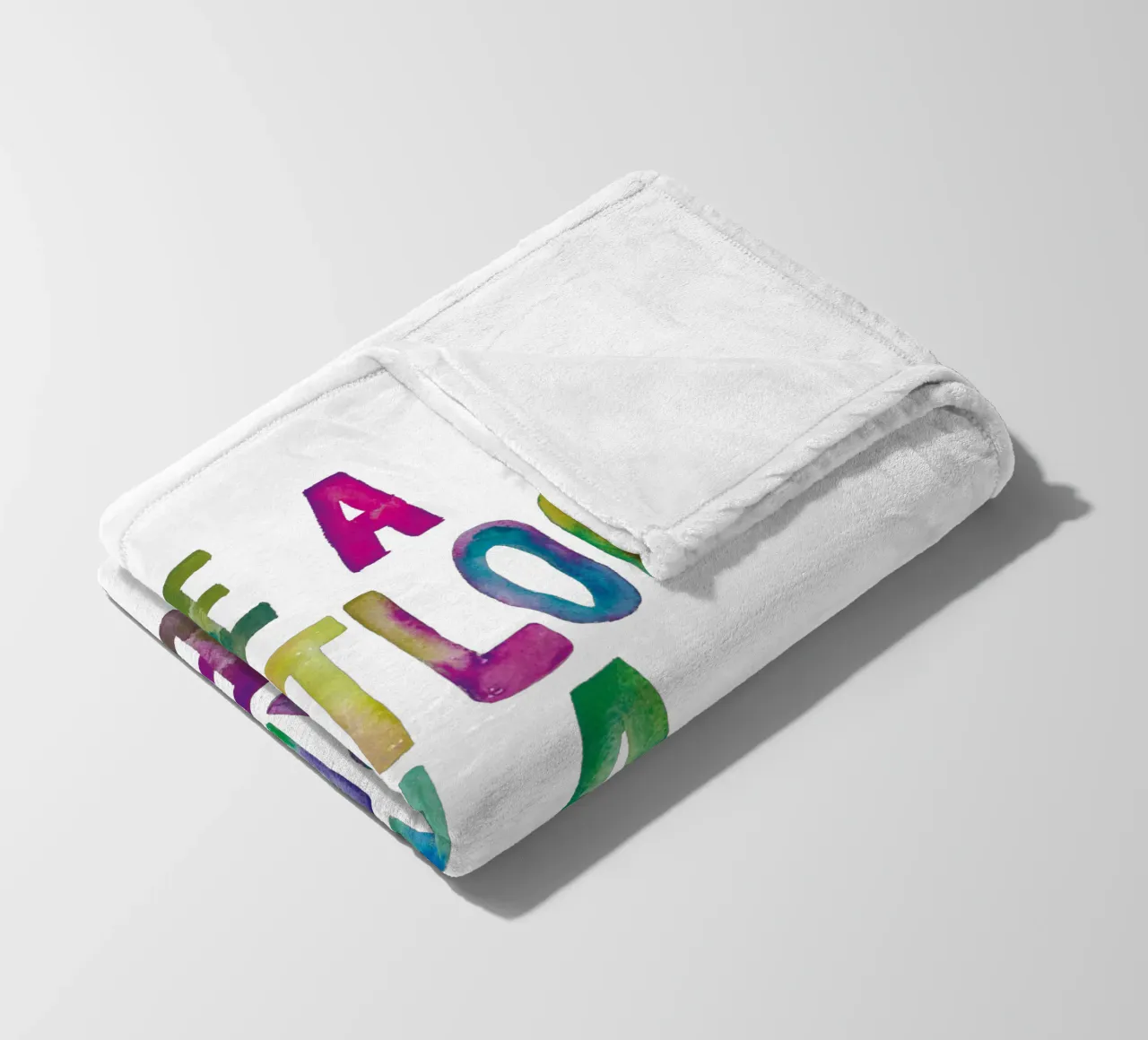 Sii un Fruitloop in un mondo di Cheerios Tipografia arcobaleno coperta in pile da THE MOTIVATED TYPE