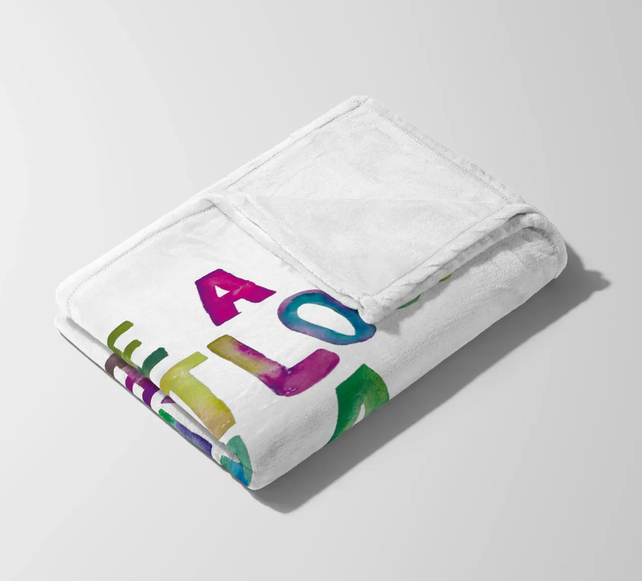 Sii un Fruitloop in un mondo di Cheerios Tipografia arcobaleno coperta in pile da THE MOTIVATED TYPE