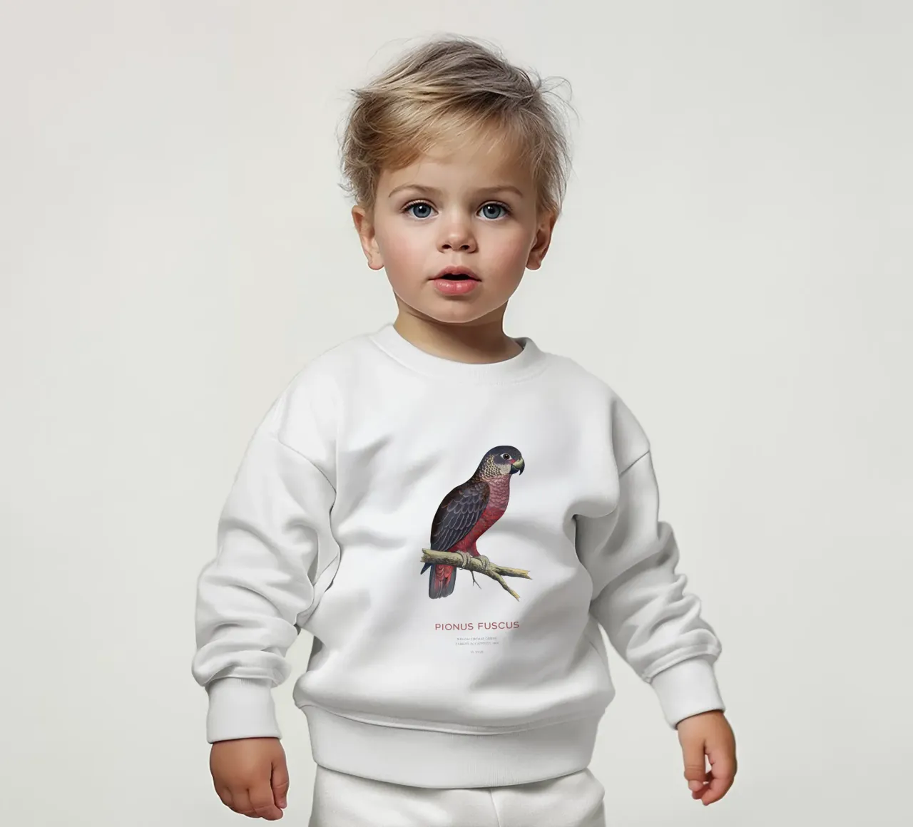 Pappagallo crepuscolare o Pionus fuscus felpa neonato da Vintagrafica