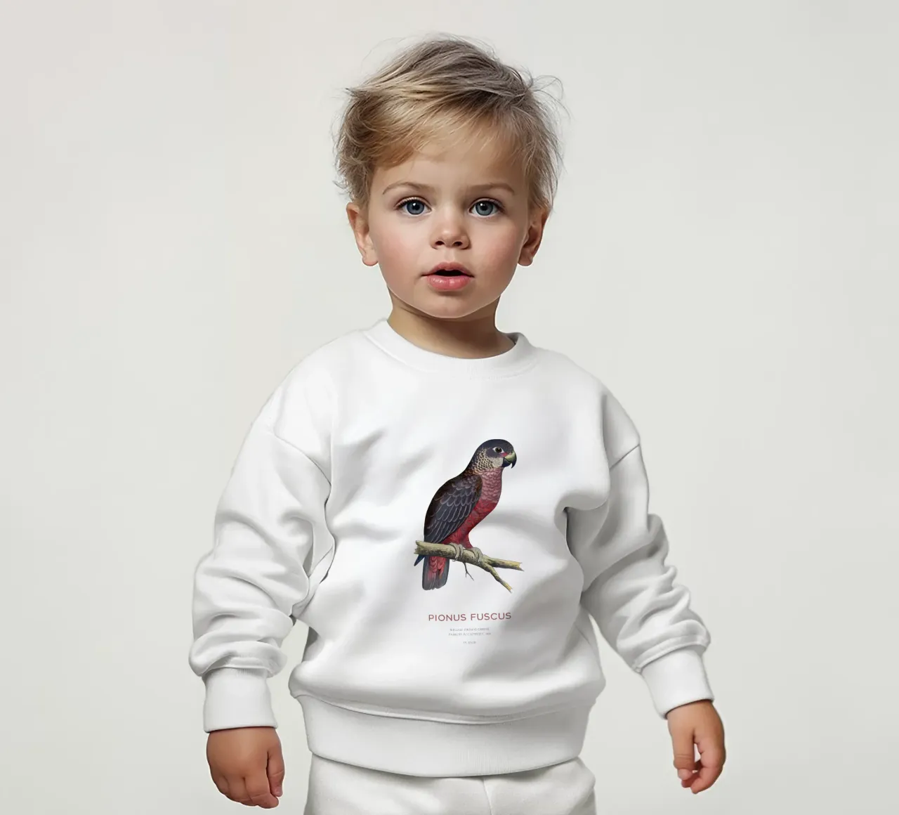 Pappagallo crepuscolare o Pionus fuscus felpa neonato da Vintagrafica