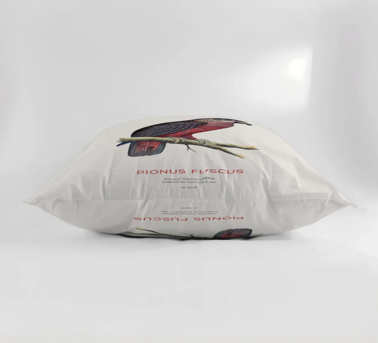 Pappagallo crepuscolare o Pionus fuscus cuscino da Vintagrafica