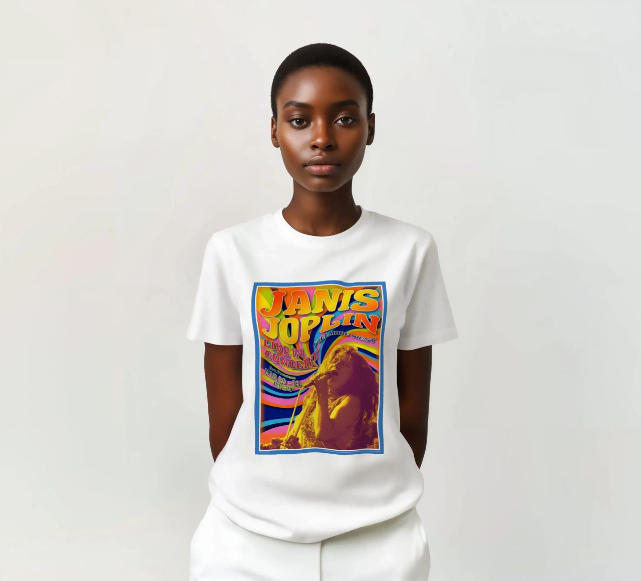 live concert janis joplin 1967 Poster t-shirt de SoundStudio