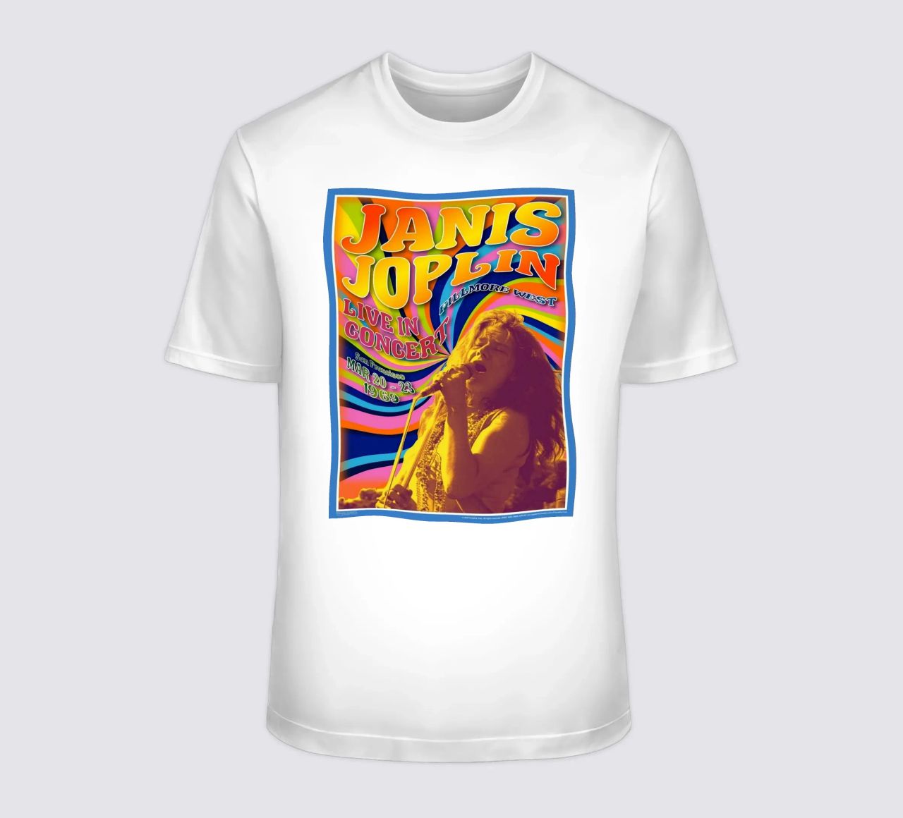 live concert janis joplin 1967 Poster t-shirt de SoundStudio